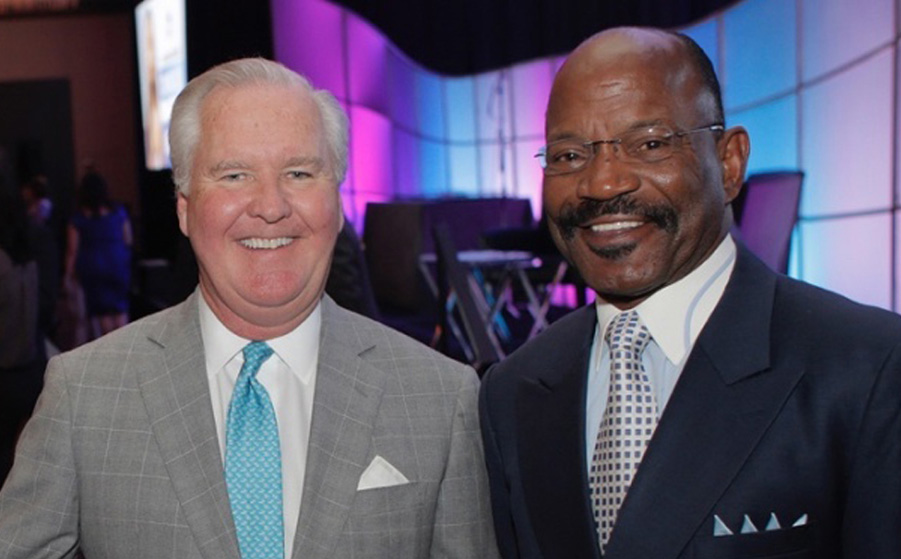 Mayor of Tampa Bay Bob Buckhorn with Tony March.